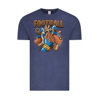 Vintage Denim Football life afro girl sneakers Vintage Tee - RanaPortraitStore