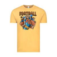 Vintage Mustard Football life afro girl sneakers Vintage Tee - RanaPortraitStore