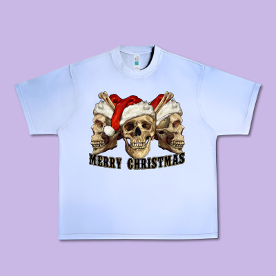 Urban Heavy Tee Merry Christmas Skulls