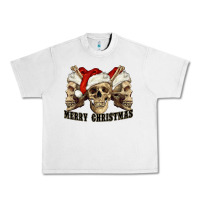 Lunar Rock Merry Christmas Skulls Urban Heavy Tee - RanaPortraitStore