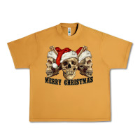 Peanut Butter Merry Christmas Skulls Urban Heavy Tee - RanaPortraitStore
