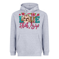 Heather Grey love shih tzus Heavyweight Hoodie - Artiststas