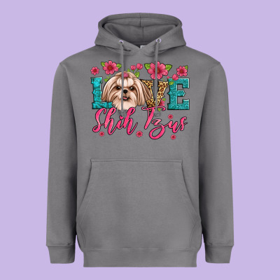 Love Shih Tzus Heavyweight Hoodie Designed By Artiststas