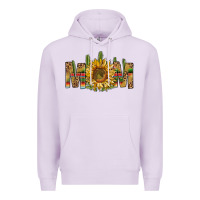 Lilac western mom with sunflower Premium Hoodie - NancyCooperArtShop