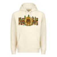 Sandshell western mom with sunflower Premium Hoodie - NancyCooperArtShop