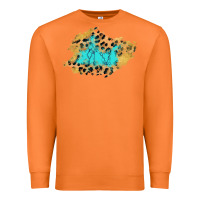 Carrot glitter leopard turquoise patch Premium Sweatshirt - AdoDesignShop