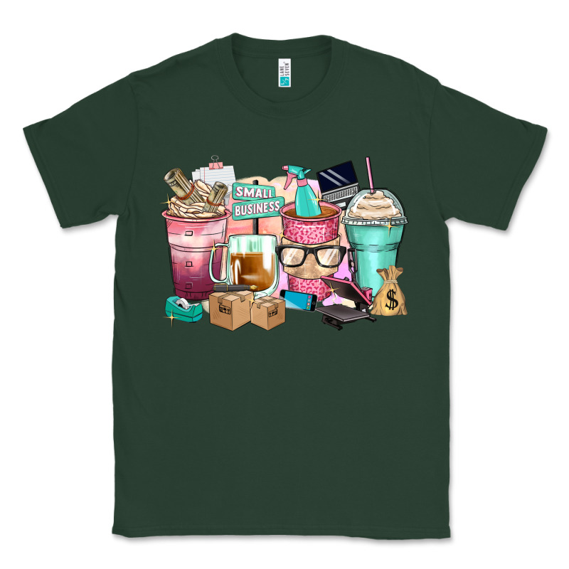 Small Business Coffee Cups Classic Tee by Zillion Design Studio | Teevron