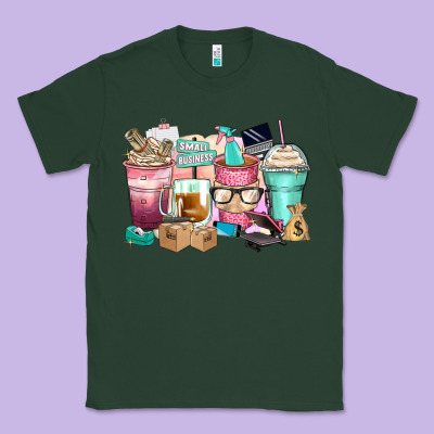 Small Business Coffee Cups Classic Tee Designed By Zillion Design Studio