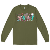 Army Green pharmacy Long Sleeve Tee - AdoDesignShop