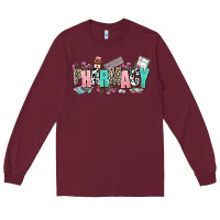 Burgundy pharmacy Long Sleeve Tee - AdoDesignShop