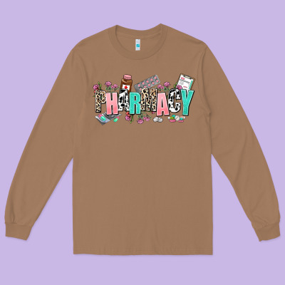 Pharmacy Long Sleeve Tee Designed By Adodesignshop