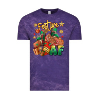 Cloud Purple Festive af Christmas black girl sneakers Vintage Tee - RanaPortraitStore