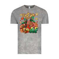 Cloud Rock Festive af Christmas black girl sneakers Vintage Tee - RanaPortraitStore