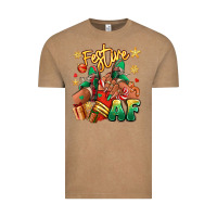 Vintage Coffee Festive af Christmas black girl sneakers Vintage Tee - RanaPortraitStore
