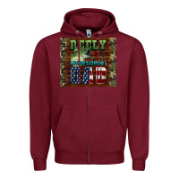 Burgundy reely awesome dad Zipper Hoodie - HRA Design Shop