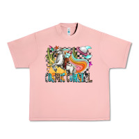 Salmon cosmic cowgirl Urban Heavy Tee - Zillion Design Studio