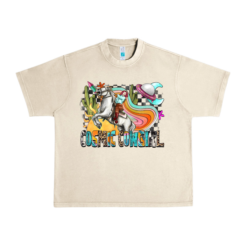 Cosmic Cowgirl Urban Heavy Tee by Zillion Design Studio | Teevron