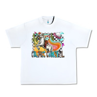 White cosmic cowgirl Urban Heavy Tee - Zillion Design Studio