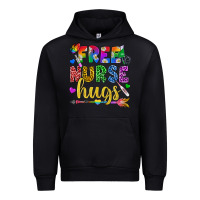 Black Free Nurse Hugs Pride LGBTQ+ Urban Hoodie - BundleAndBundleShop