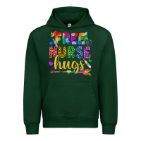 Forest Green Free Nurse Hugs Pride LGBTQ+ Urban Hoodie - BundleAndBundleShop