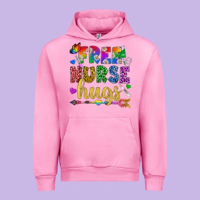Free Nurse Hugs Pride Lgbtq+ Urban Hoodie Designed By Bundleandbundleshop