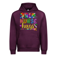 Mauve Wine Free Nurse Hugs Pride LGBTQ+ Urban Hoodie - BundleAndBundleShop
