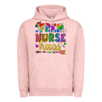Pigment Salmon Free Nurse Hugs Pride LGBTQ+ Urban Hoodie - BundleAndBundleShop