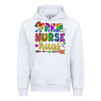 White Free Nurse Hugs Pride LGBTQ+ Urban Hoodie - BundleAndBundleShop