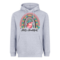 Heather Grey hello headstent Heavyweight Hoodie - JahusDesignShop