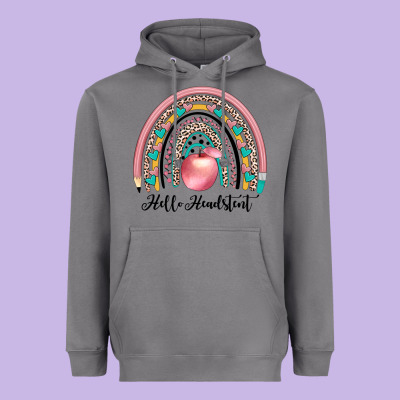 Hello Headstent Heavyweight Hoodie Designed By Jahusdesignshop
