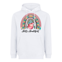 White hello headstent Heavyweight Hoodie - JahusDesignShop
