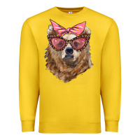 Lemon mama bear with glasses and bandana Premium Sweatshirt - Artiststas