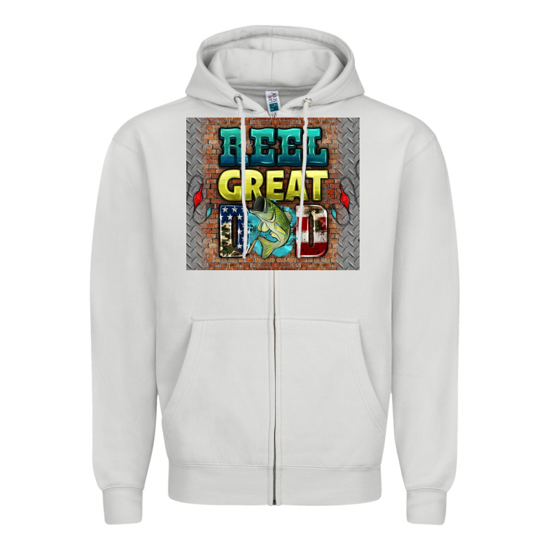 Reel Great Dad Zipper Hoodie by HRA Design Shop | Teevron
