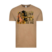 Vintage Coffee Even in the midst of my storm afro woman Vintage Tee - RanaPortraitStore
