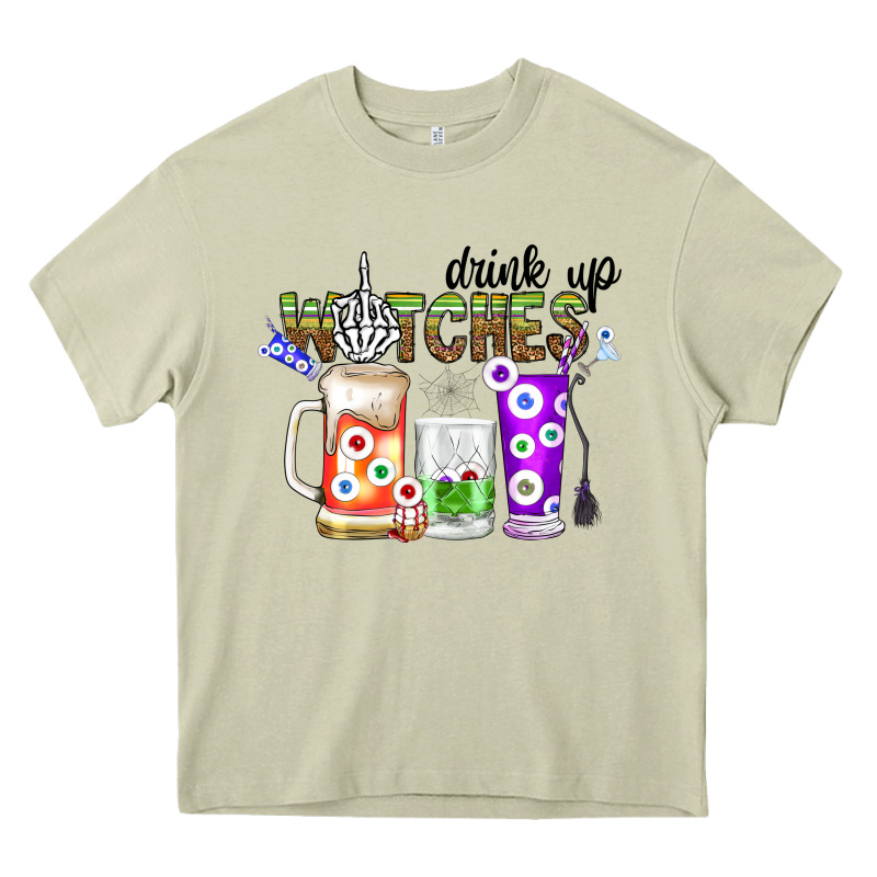 Drink Up Witches Heavy Core Tee by CowhideDigitalArt | Teevron