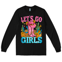 Black let's go girls Long Sleeve Tee - Zillion Design Studio