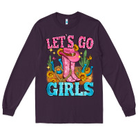 Plum let's go girls Long Sleeve Tee - Zillion Design Studio