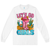 White let's go girls Long Sleeve Tee - Zillion Design Studio