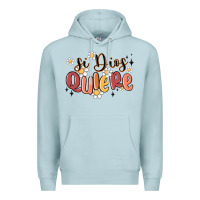 Blue Mist si dios quiere Premium Hoodie - MaliasSmallBusiness