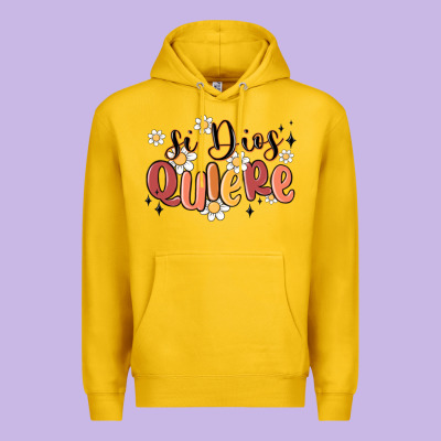 Si Dios Quiere Premium Hoodie Designed By Maliassmallbusiness