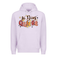 Lilac si dios quiere Premium Hoodie - MaliasSmallBusiness