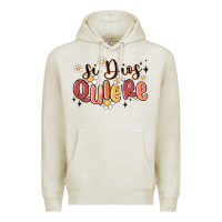 Oatmeal Heather si dios quiere Premium Hoodie - MaliasSmallBusiness