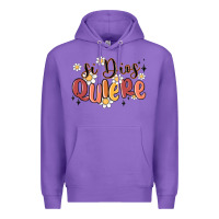 Purple si dios quiere Premium Hoodie - MaliasSmallBusiness