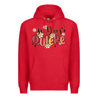 Red si dios quiere Premium Hoodie - MaliasSmallBusiness