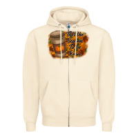Sandshell tis the season to be basic Zipper Hoodie - RacoonDesign