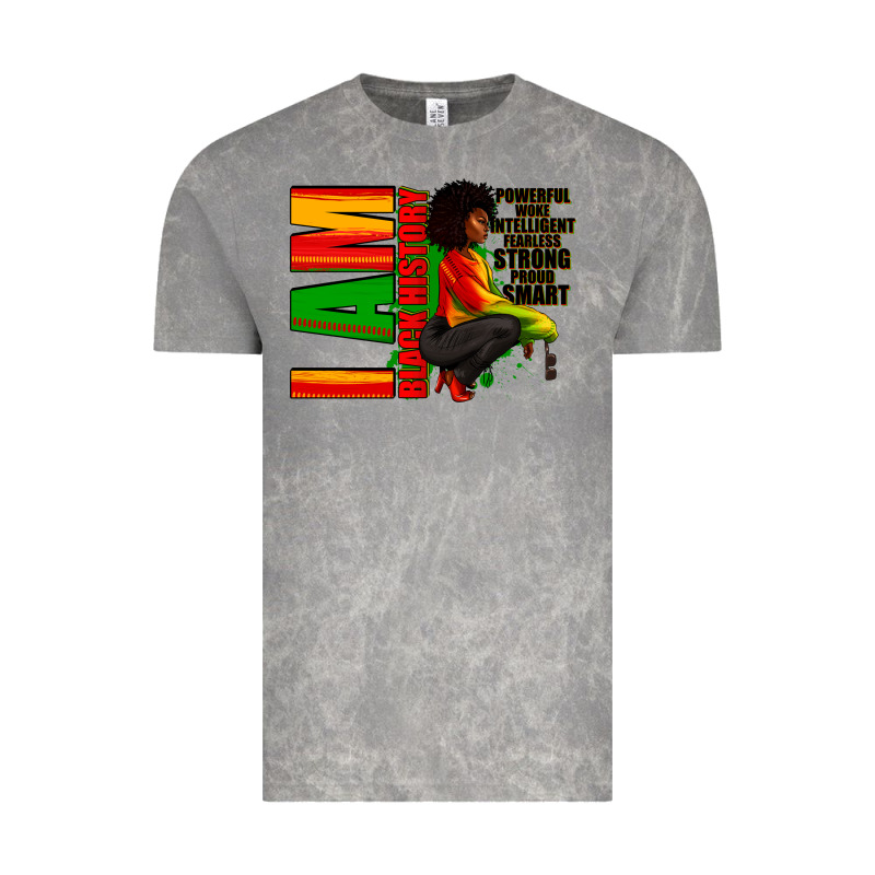 I Am Black History Afro American Woman Vintage Tee by RanaPortraitStore | Teevron