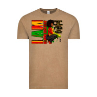Vintage Coffee I am black history Afro American woman Vintage Tee - RanaPortraitStore
