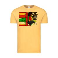 Vintage Mustard I am black history Afro American woman Vintage Tee - RanaPortraitStore