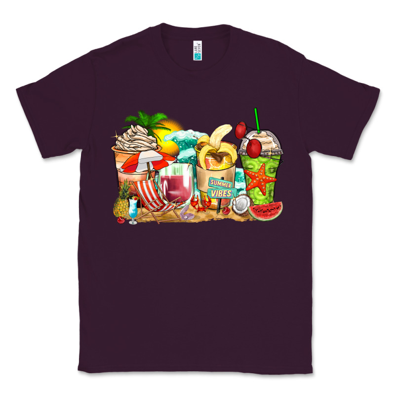 Summer Vibes Coffee Cups Classic Tee by Zillion Design Studio | Teevron