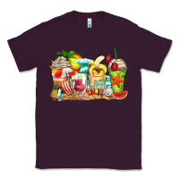 Plum summer vibes coffee cups Classic Tee - Zillion Design Studio